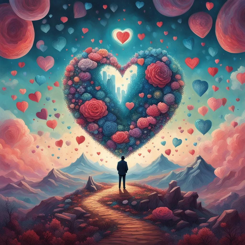 Subliminal Message of Love in High-Resolution Artwork