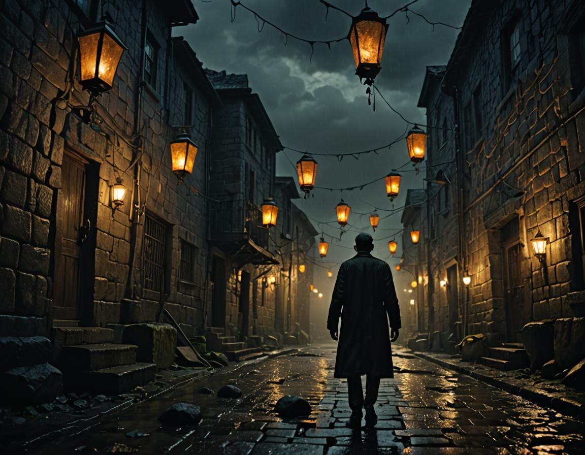 Grotesque Transformation in Gothic Horror Film Still