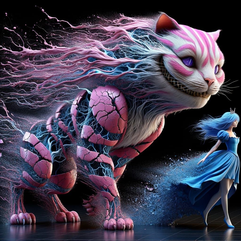 Cheshire Cat and Alice