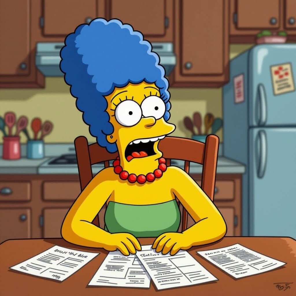 Marge Simpson Reacts to Homer's Failed Scheme