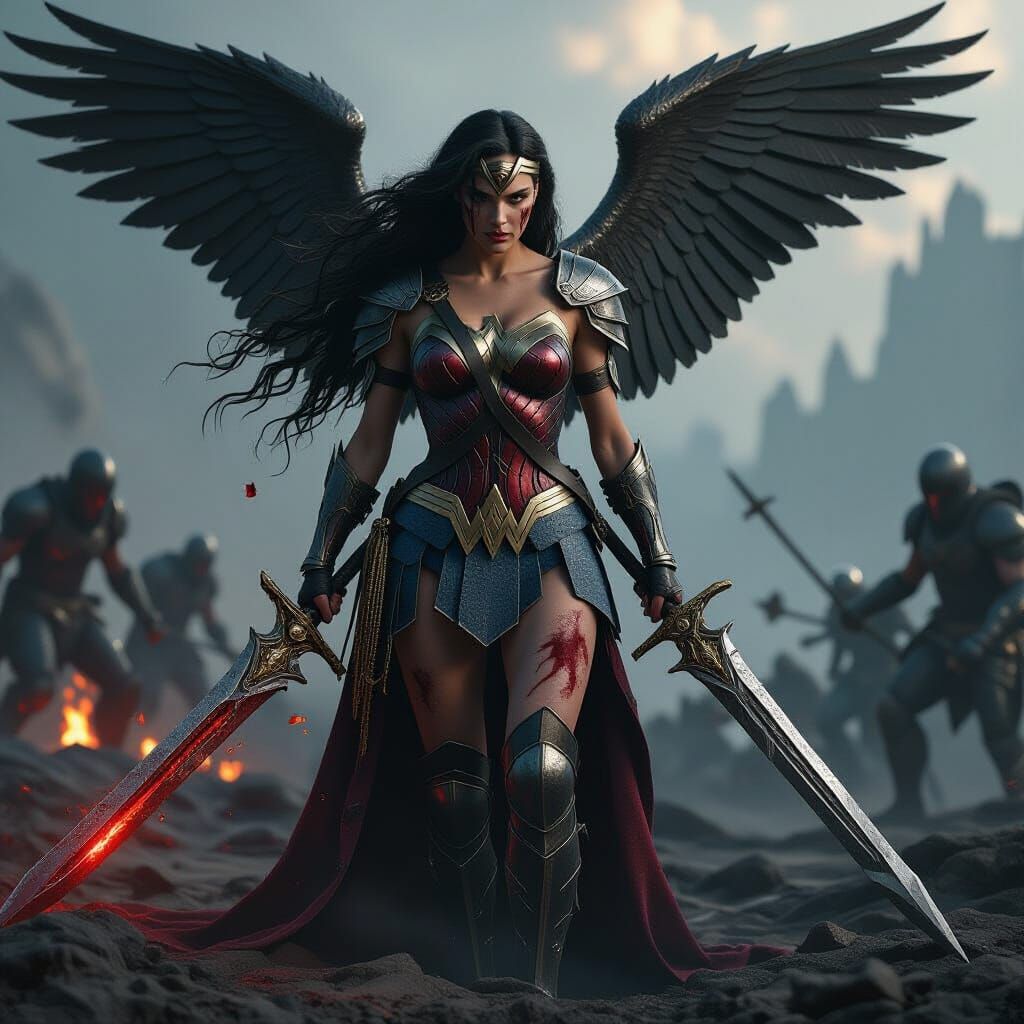 Fallen Angel: Dark Medieval Wonder Woman