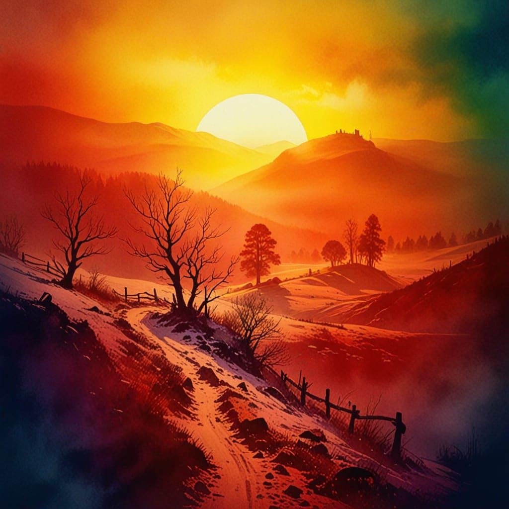 Sunset For Winter