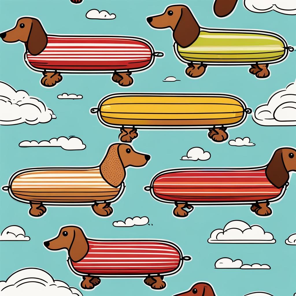 Dachshund Wiener Dogs Turned into Blimps