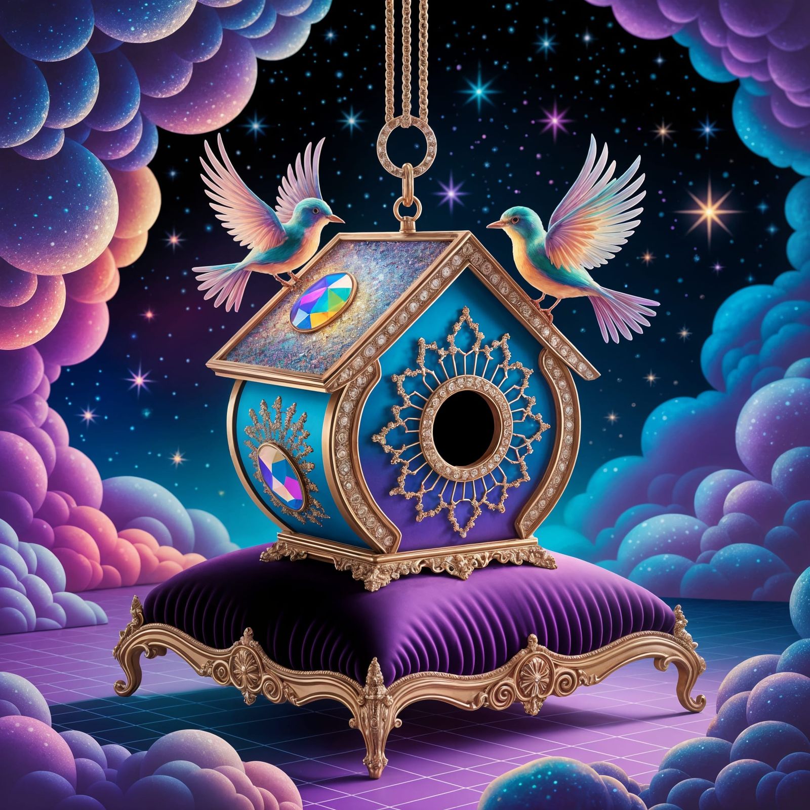 Beautiful Miniature Birdhouse Jewelry