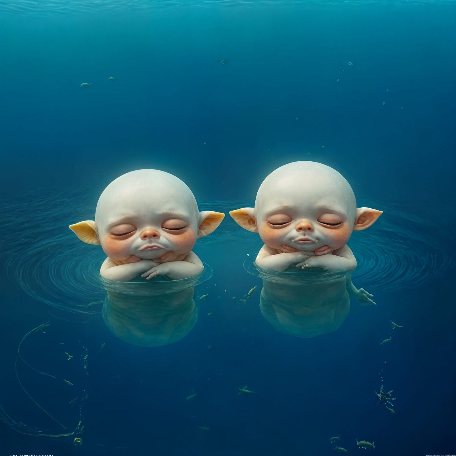 Cherubic Monsters Adrift in a Dreamlike Ocean