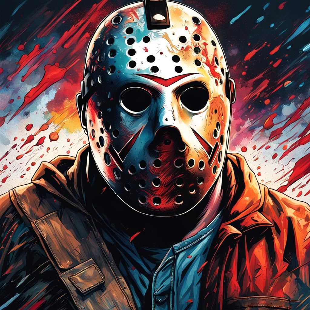 Hyperrealistic Jason Voorhees Concept Art