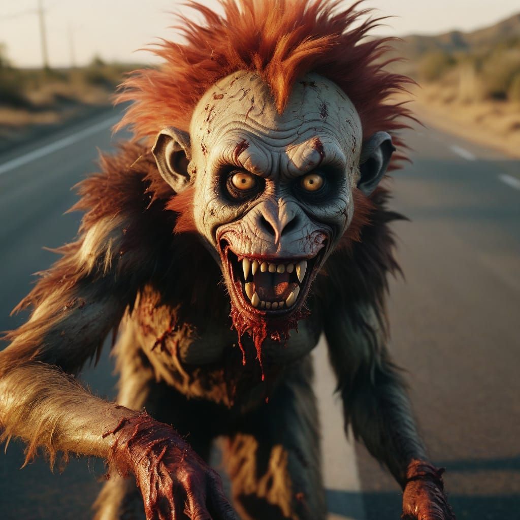 Ethereal Horror on a Deserted Highway