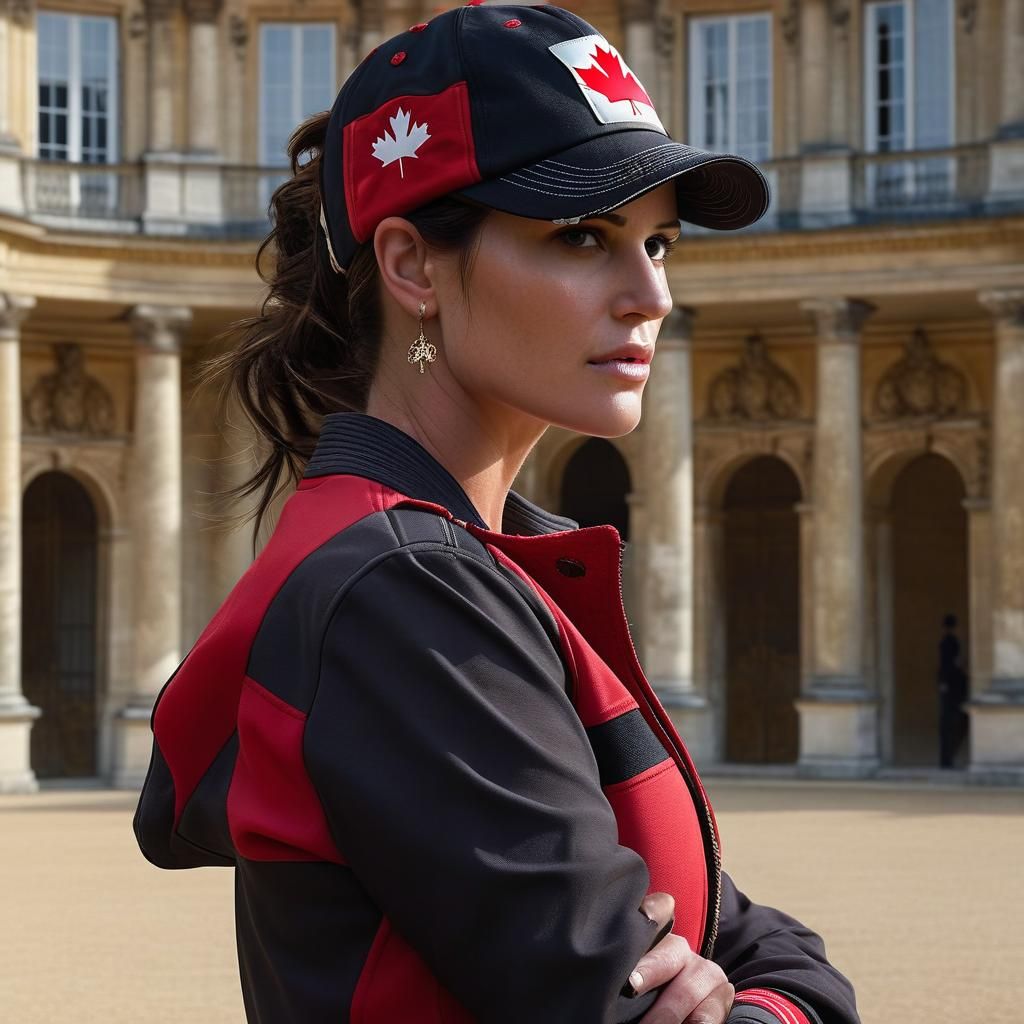 Team Canada Equestrian Portrait in Versailles, Digital Art