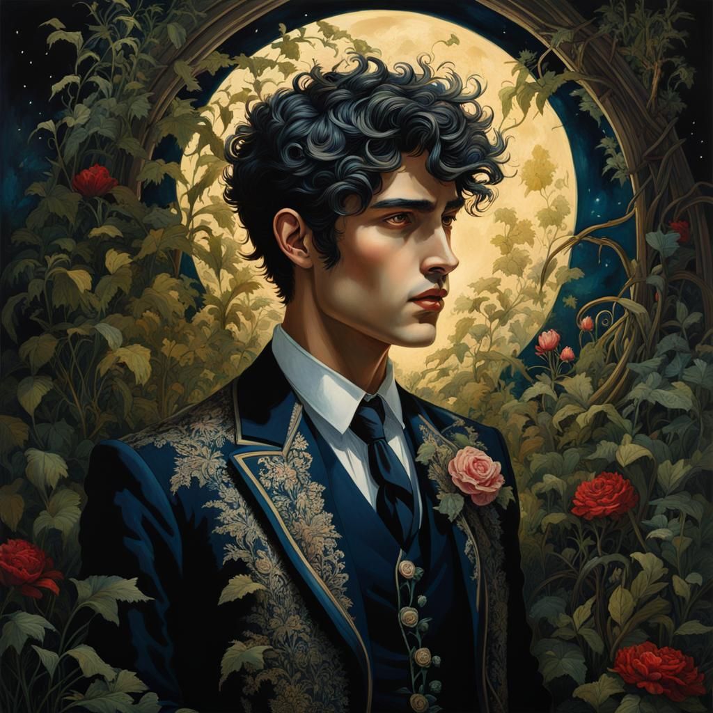 Young Man in a Garden III