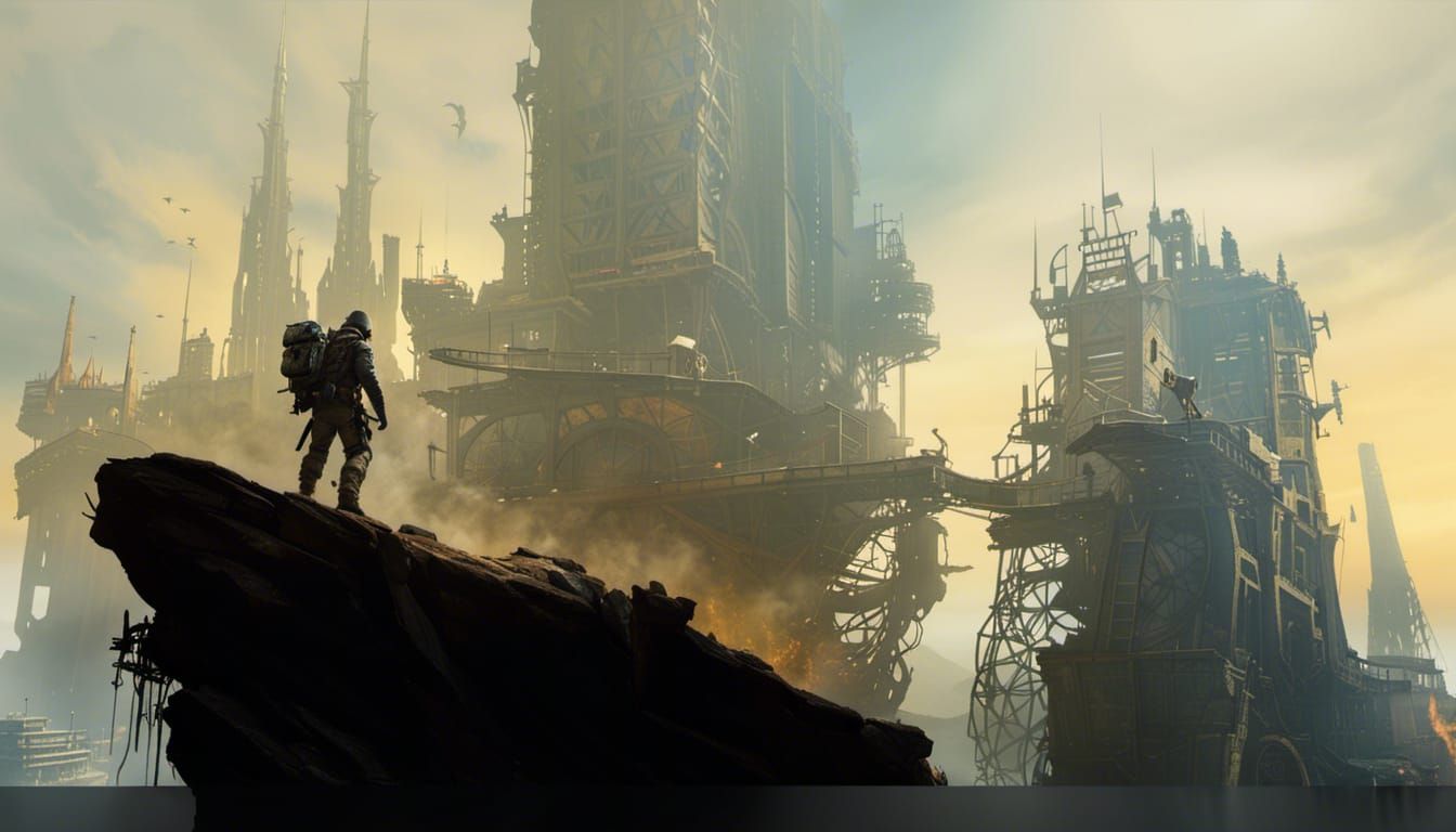 Post-Apocalyptic Earth in Detailed Matte Painting