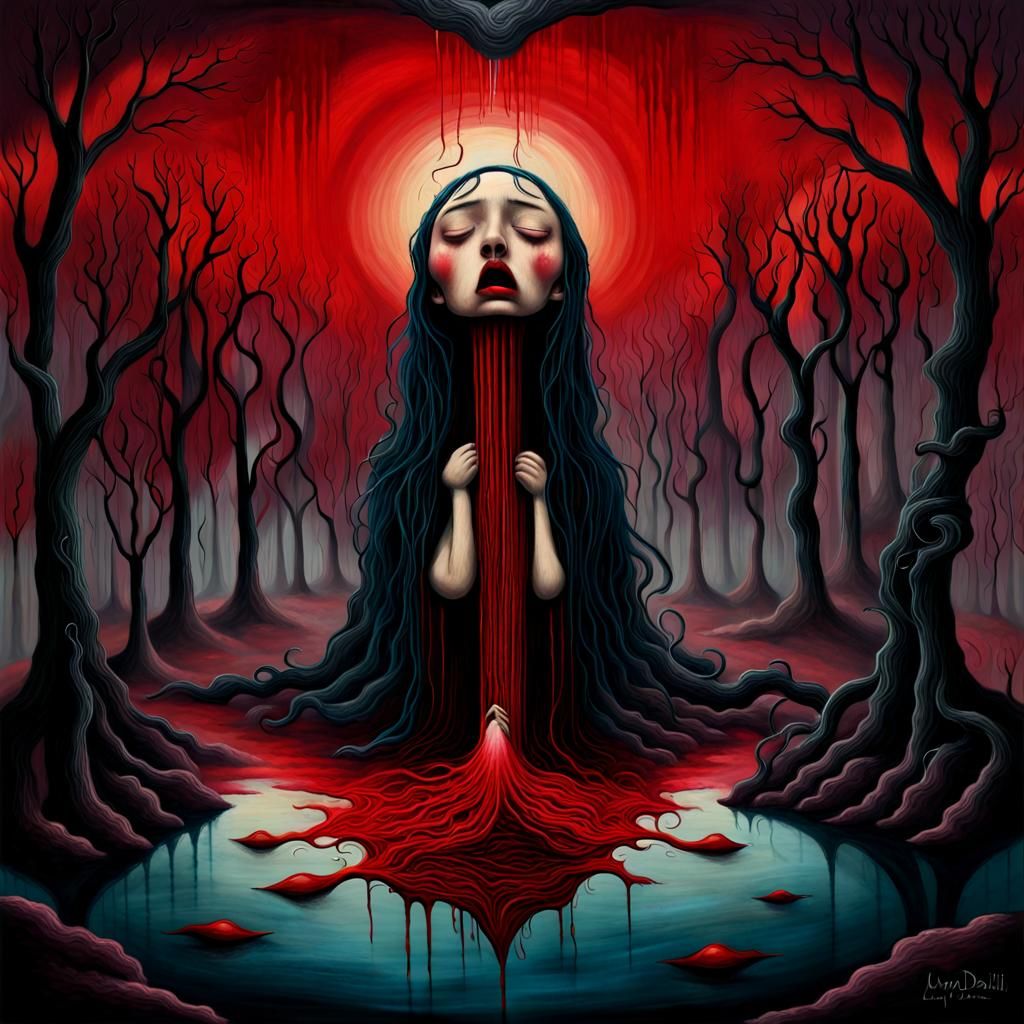 Surreal River of Tears: An Emotional Awakening