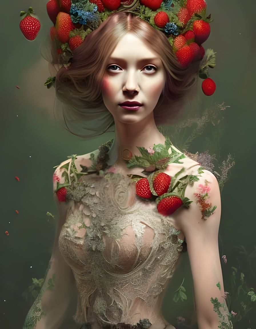 Filigree Lace Gown in Hyperdetailed Fantasy Art