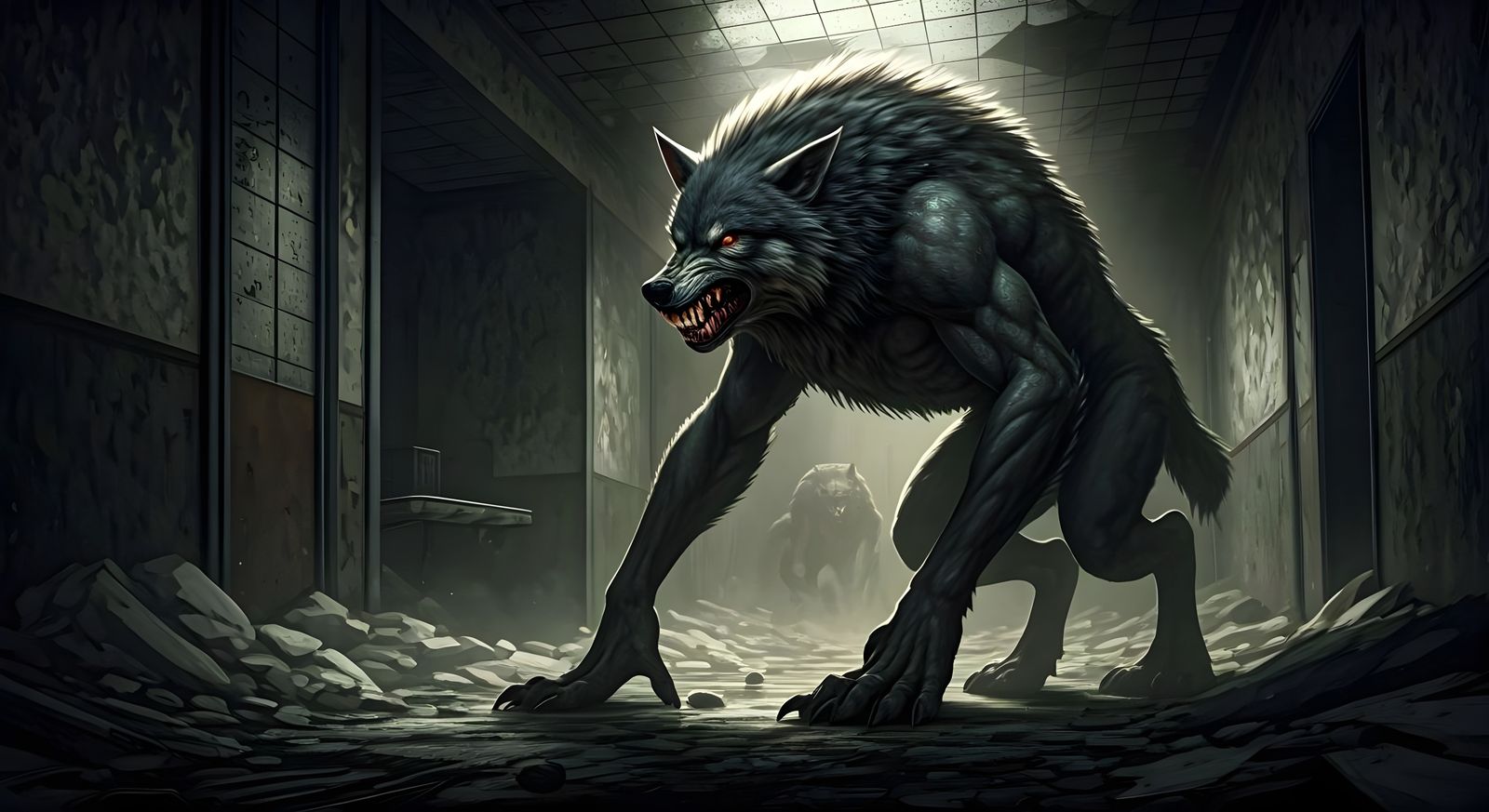 Monstrous Werewolves Hunt in Abandoned Hospital