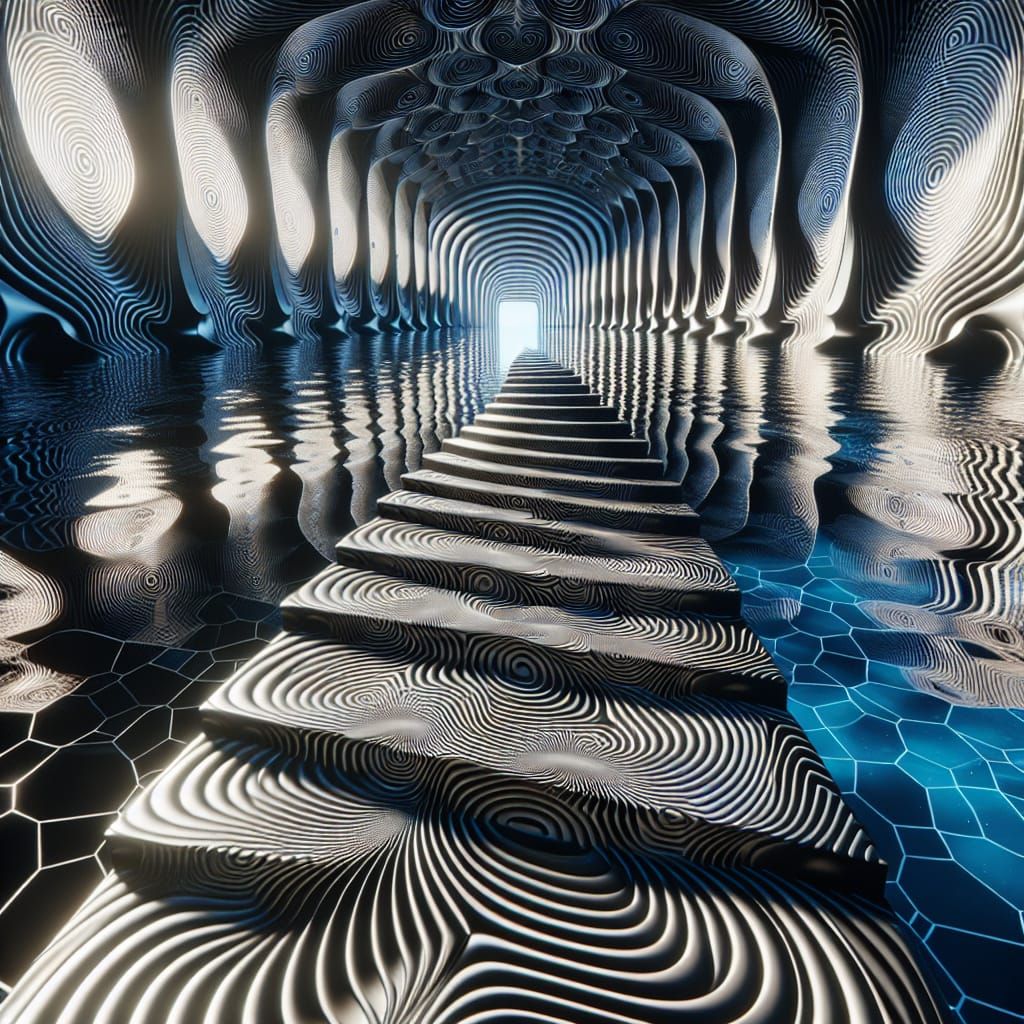 Ethereal Steps to a Dreamlike Lake