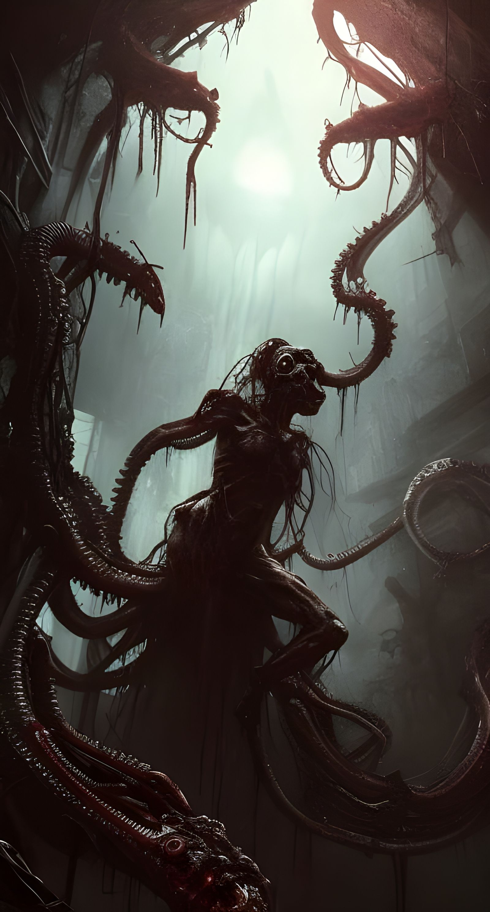 Dark Post-Apocalyptic World Ruined by Elder God