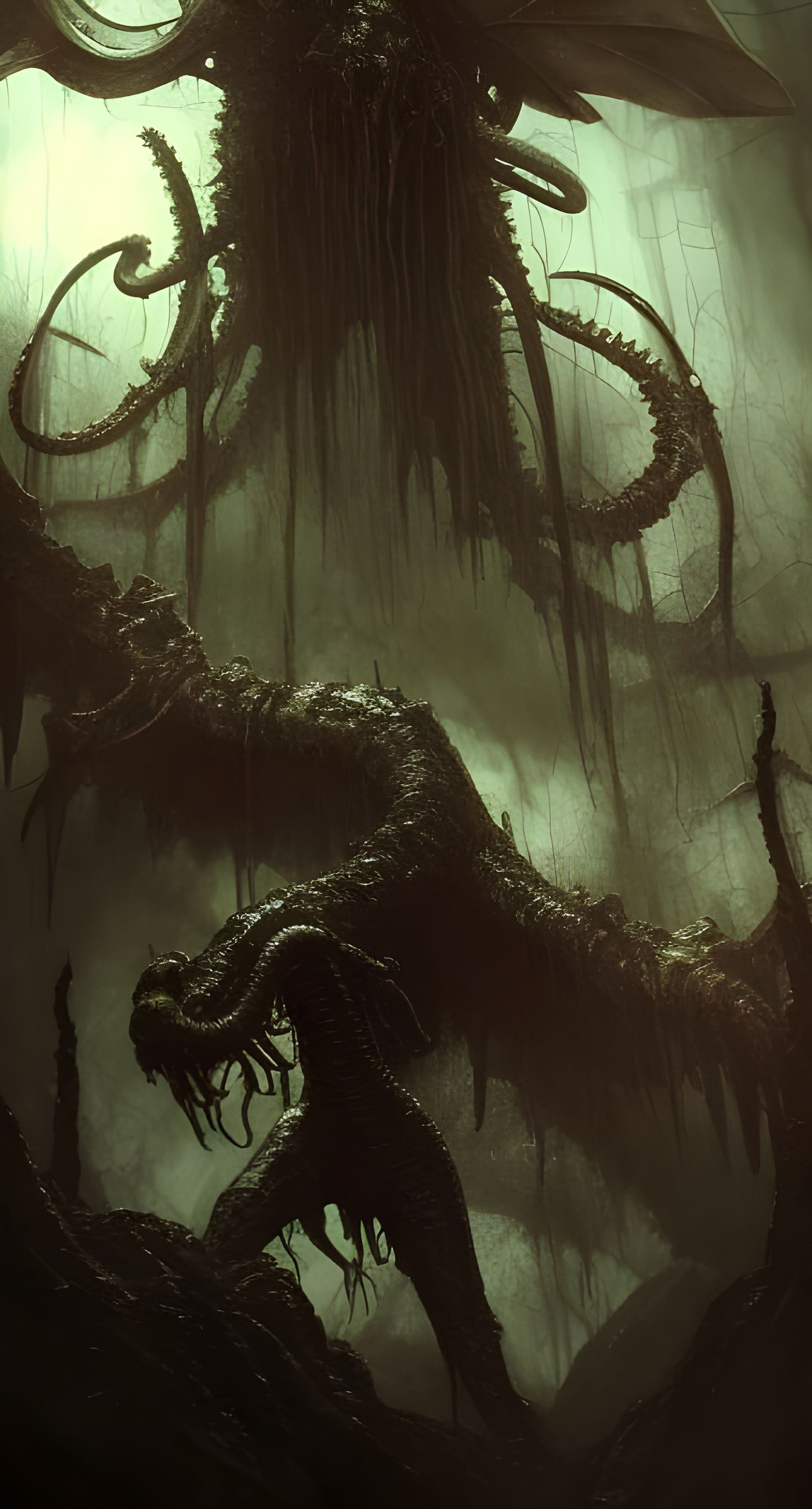 Dark Post-Apocalyptic World Ruined by Elder God