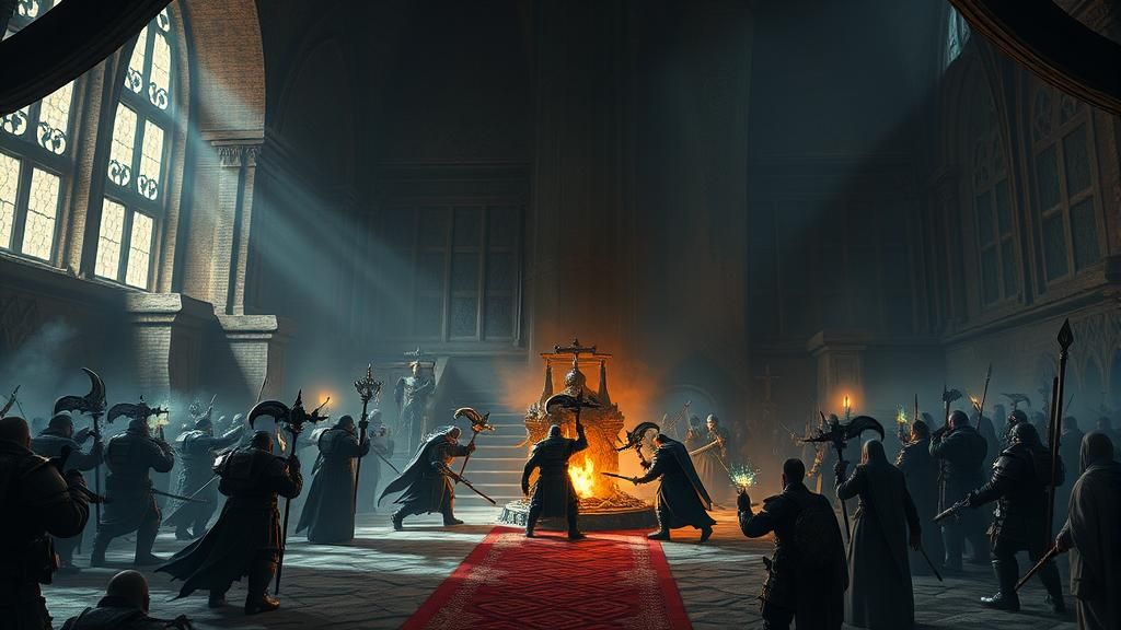 Grimdark Fantasy Scene in Warhammer Universe