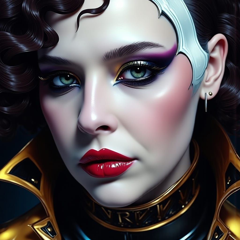 Ethereal Portrait in High Contrast