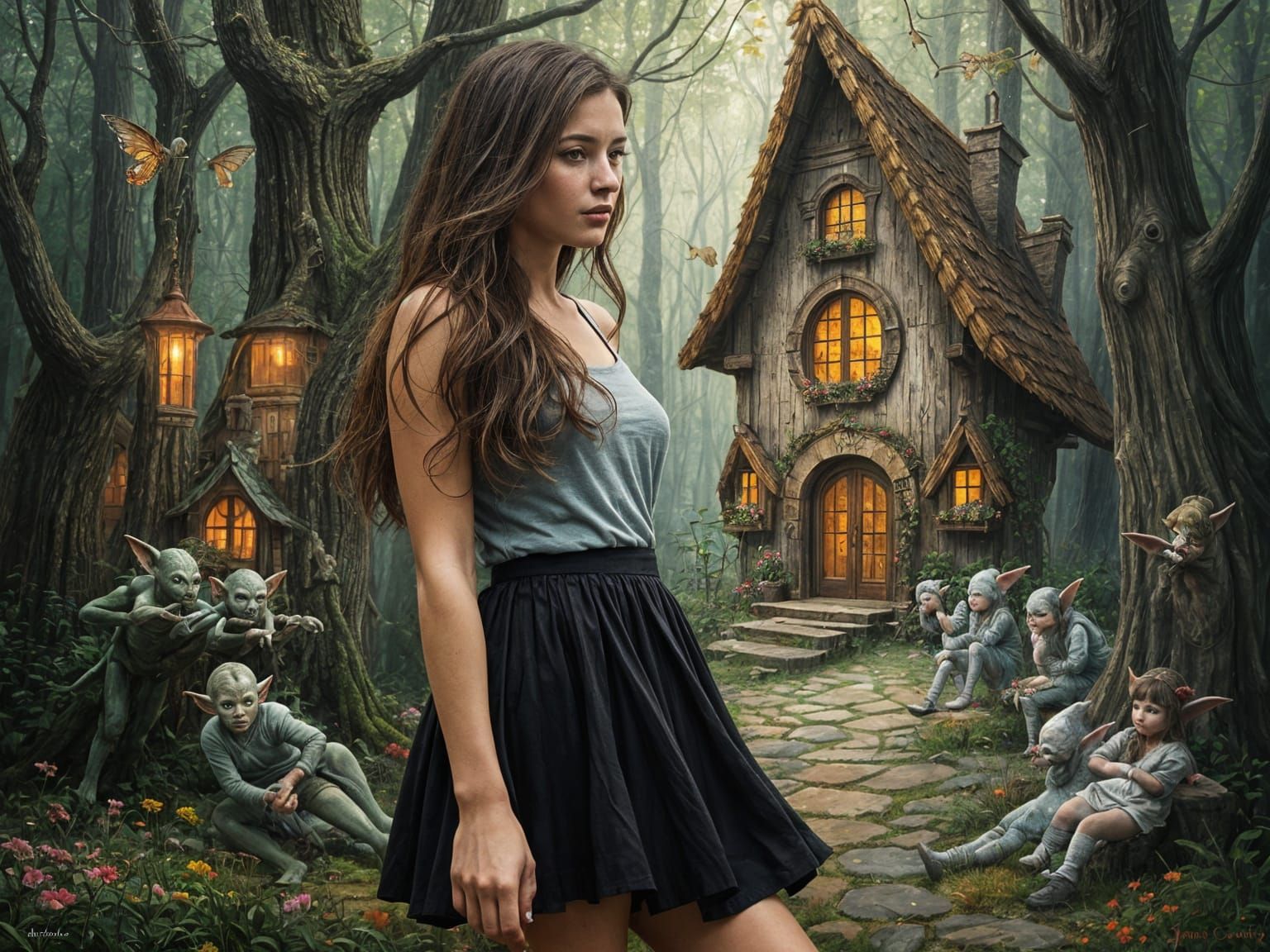 There was a cottage in the woods ...