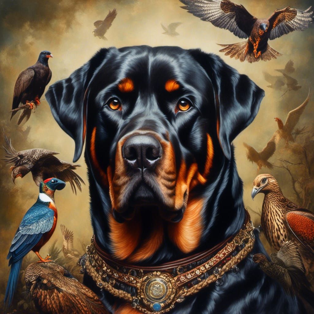 Royal hunting Rottie
