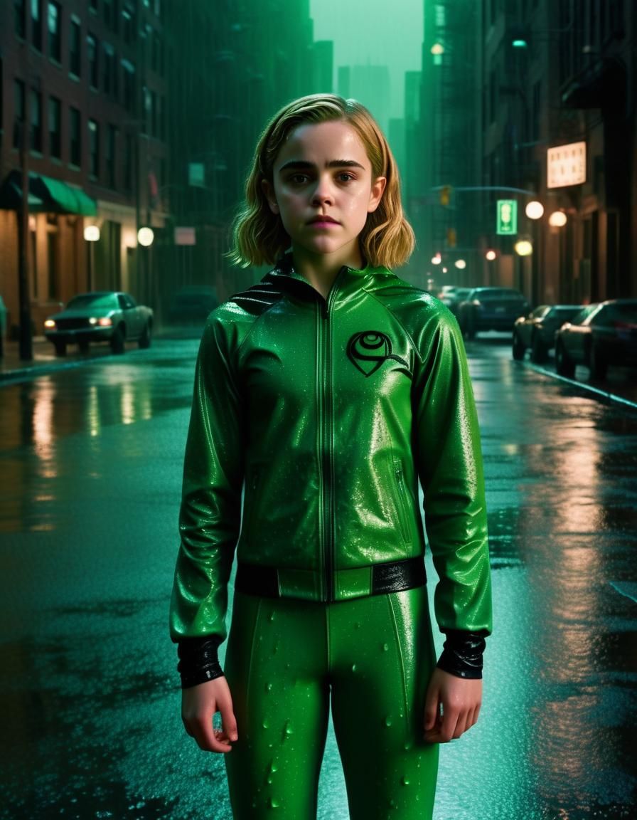 The Riddler in Gotham: A Film Noir Portrait