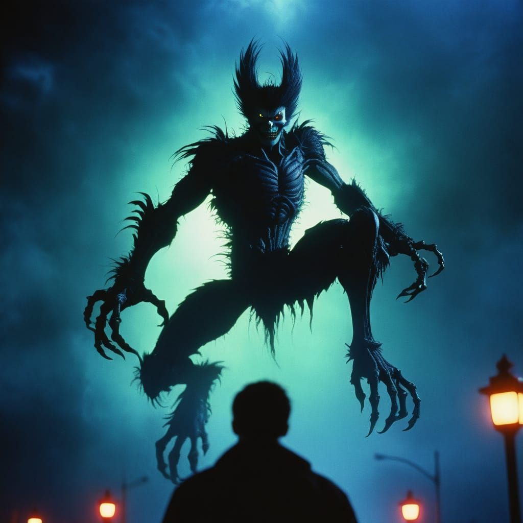 Ryuk with Demon Wings Confronts Green Psycho Ranger in Dark ...