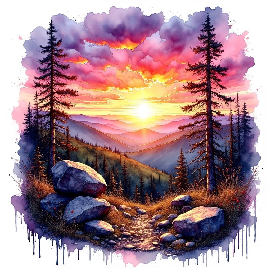 Sunrise at Bear Rocks Preserve, WV