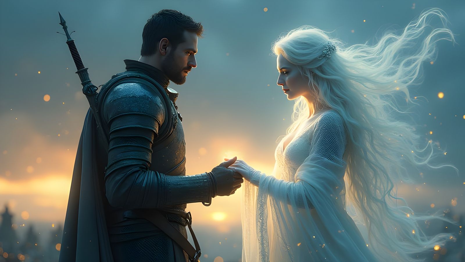 Warrior and Ghostly Lover Unite in Twilight