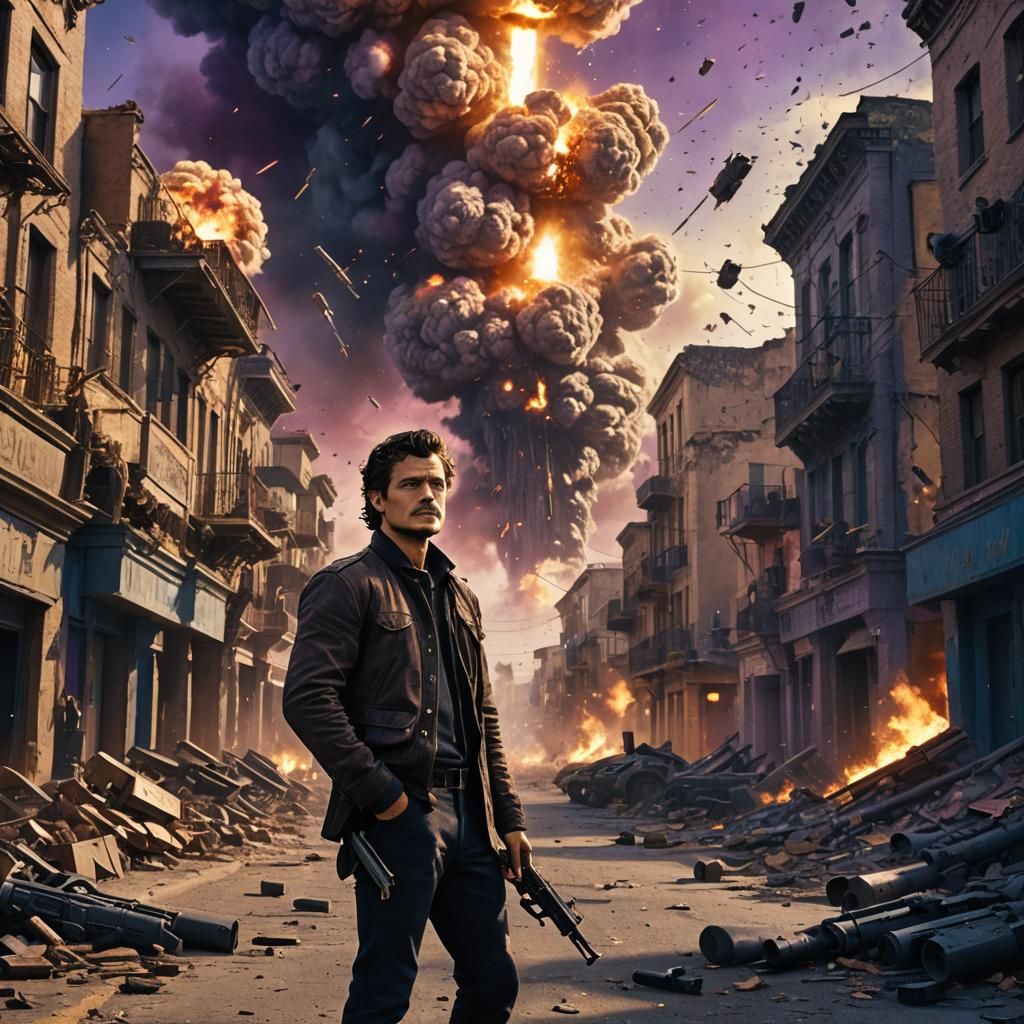 Orlando Bloom in Post-Apocalyptic Fantasy Concept Art