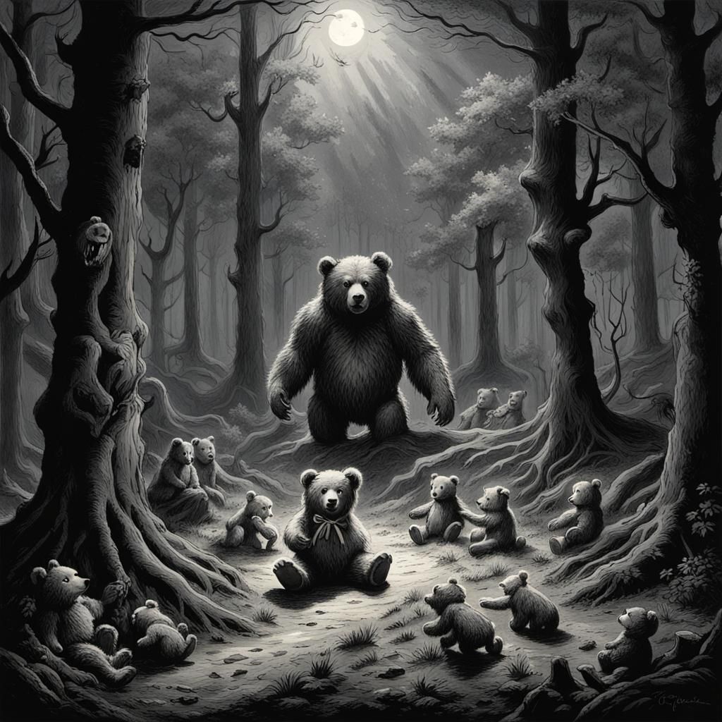 Horror Forest Inspired by Gustave Doré