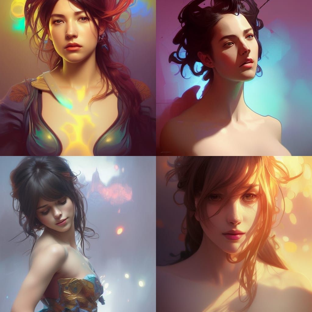 Detailed Portrait with Dynamic Lighting