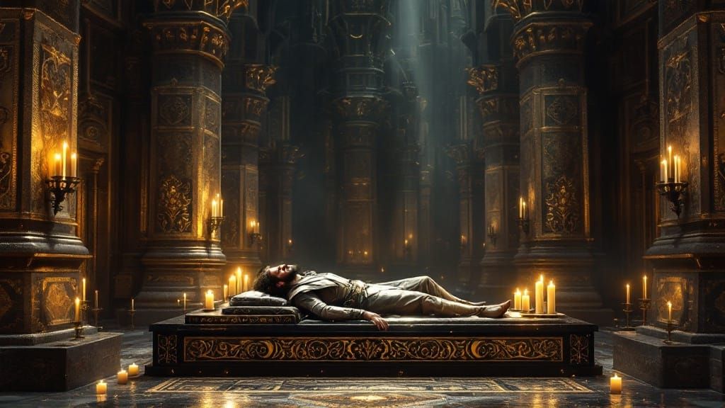 Dwarven Tomb in a Baroque Fantasy Style