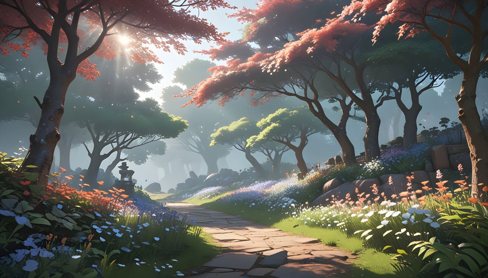 Cyberpunk Fantasy World in Vibrant 8K Detail