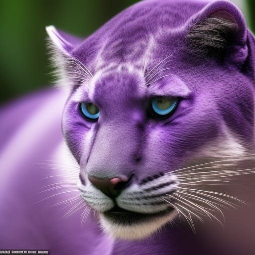 Powerful Purple Panther on the Prowl in 16k