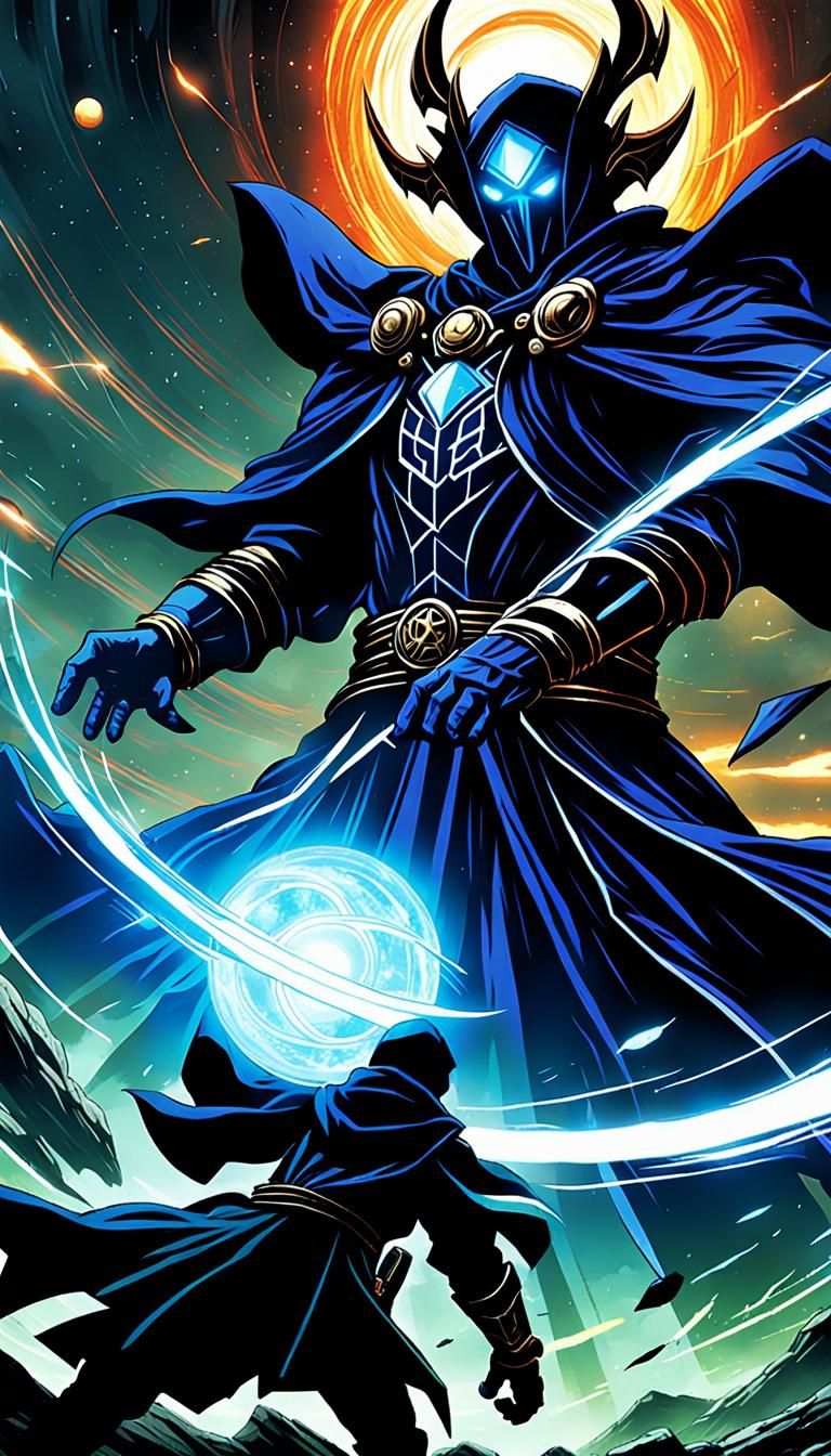 Epic Battle: Dark Mage vs Light Mage on Jupiter