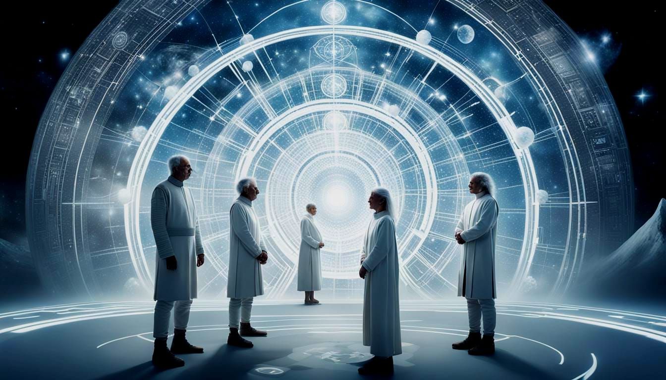 Futuristic Spiritual Leader Among 5th Dimensional Beings in....