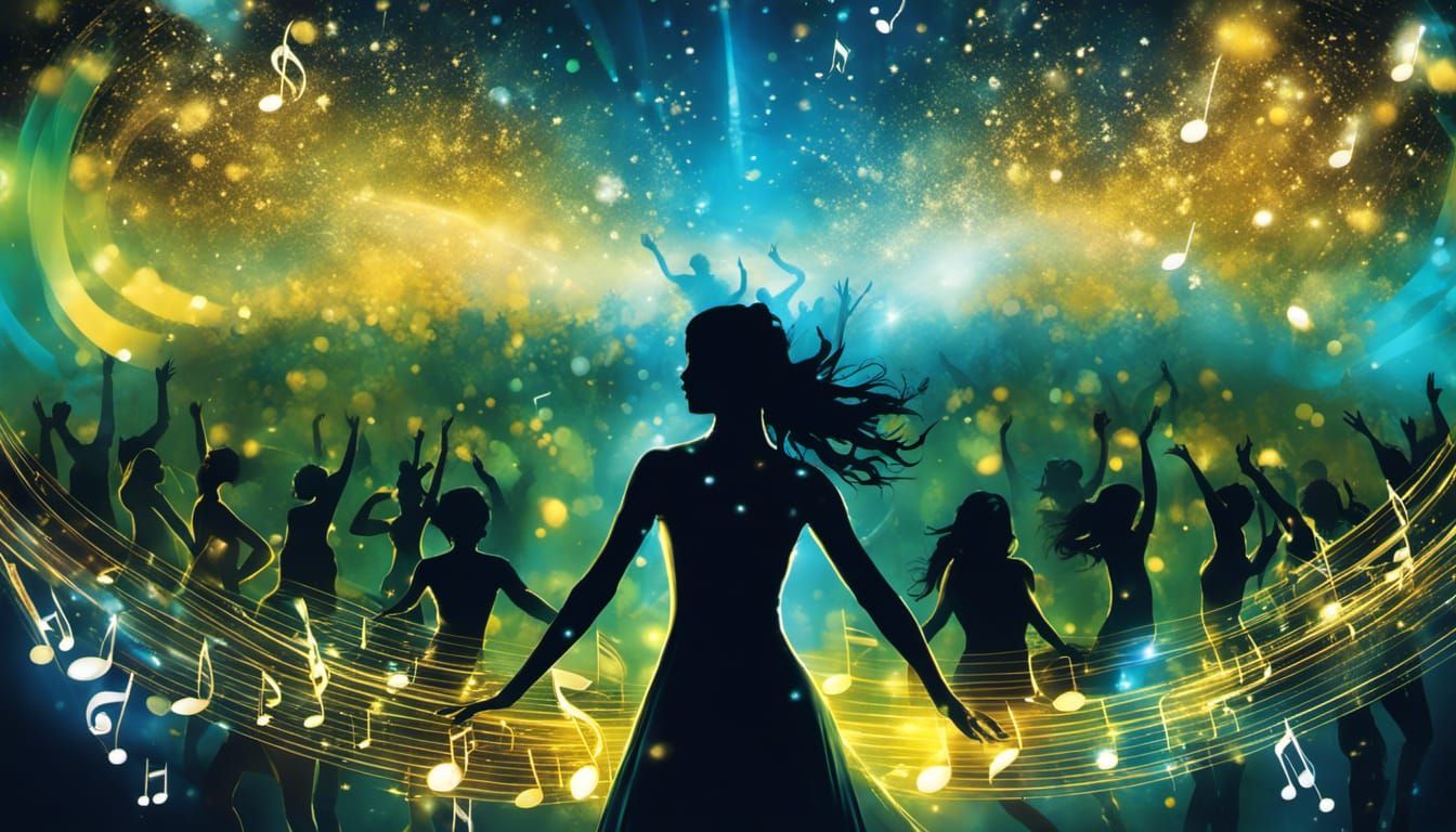 Friends feeling the music together