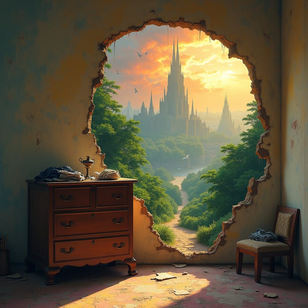 Surreal Portal to Another World, Digital Painting