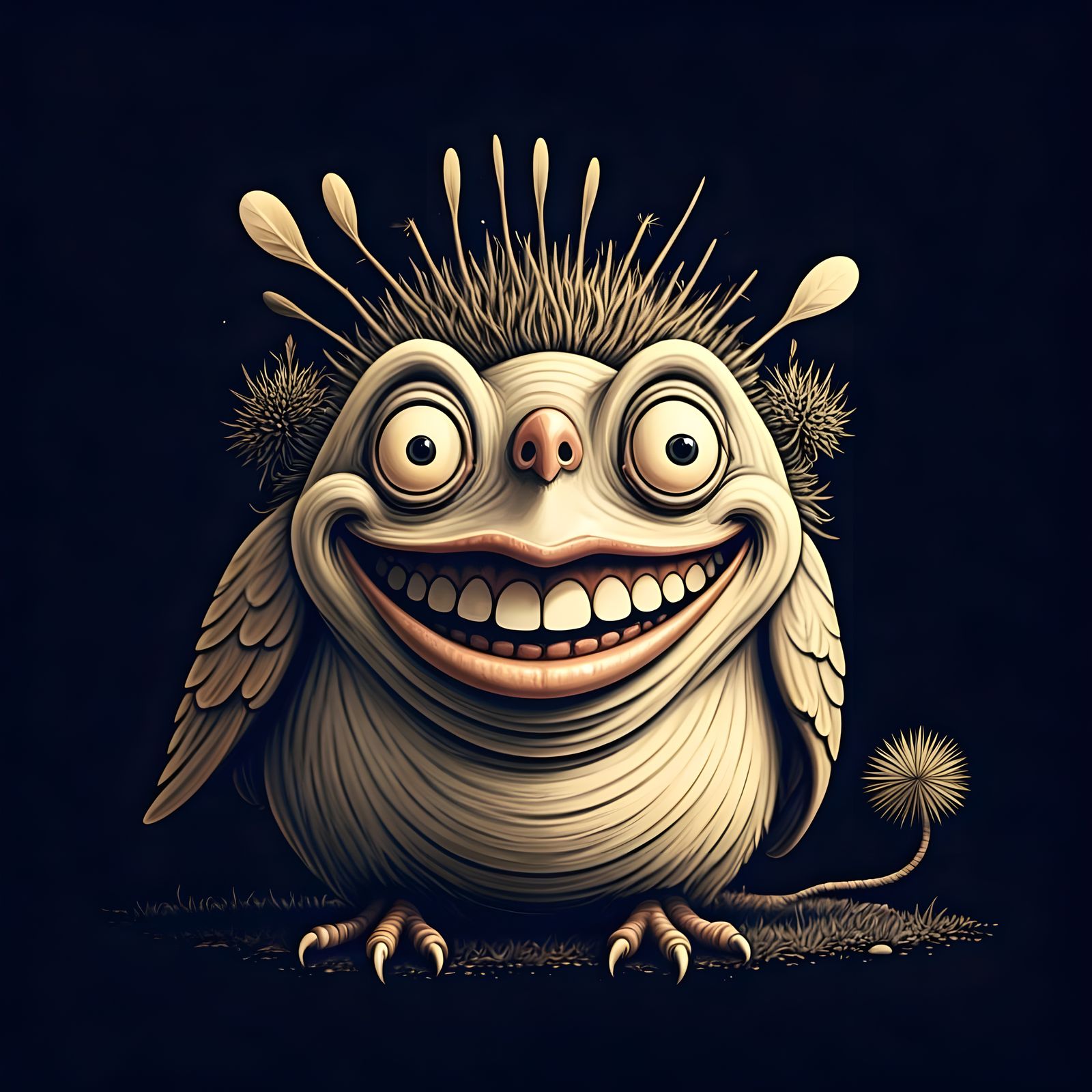 Quirky Pointillist Masterpiece