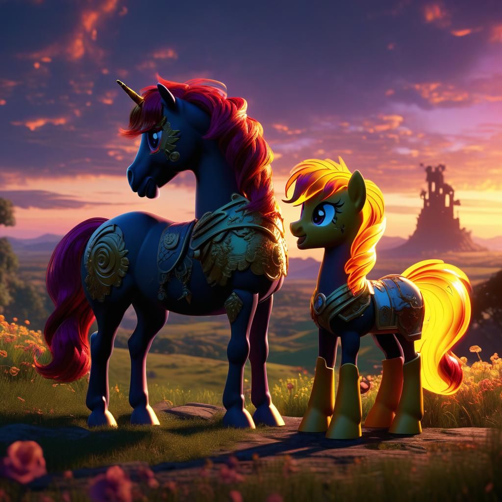 Sunset Shimmer and Luster Dawn Conversation