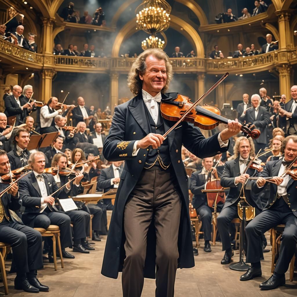 Andre Rieu and Orchestra with Steampunk Elements