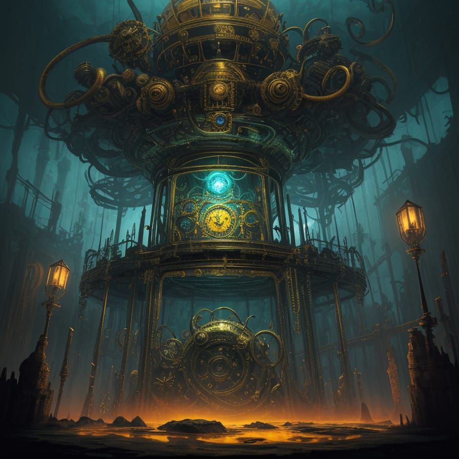 Surreal Masterpiece: Frangulous Unwhambulator in Eerie Labor...