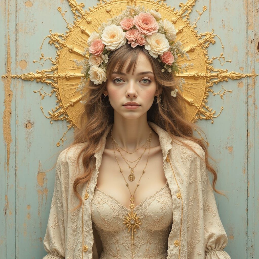 Halo Saint in Soft Pastel Hues