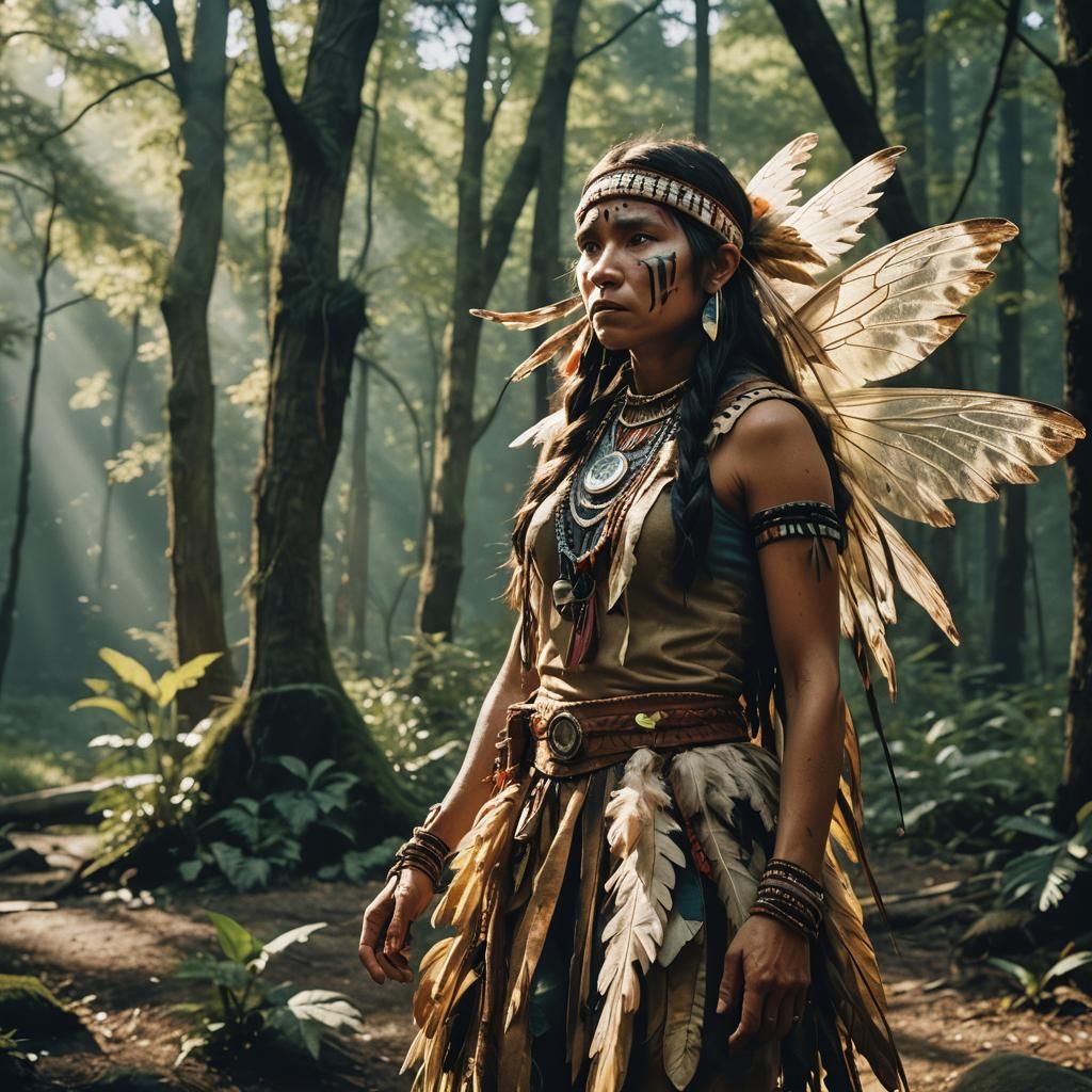 Native American Fairy: Cinematic Film Still