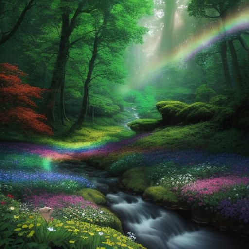 Leprechaun at Rainbow's End in Forest of Gold