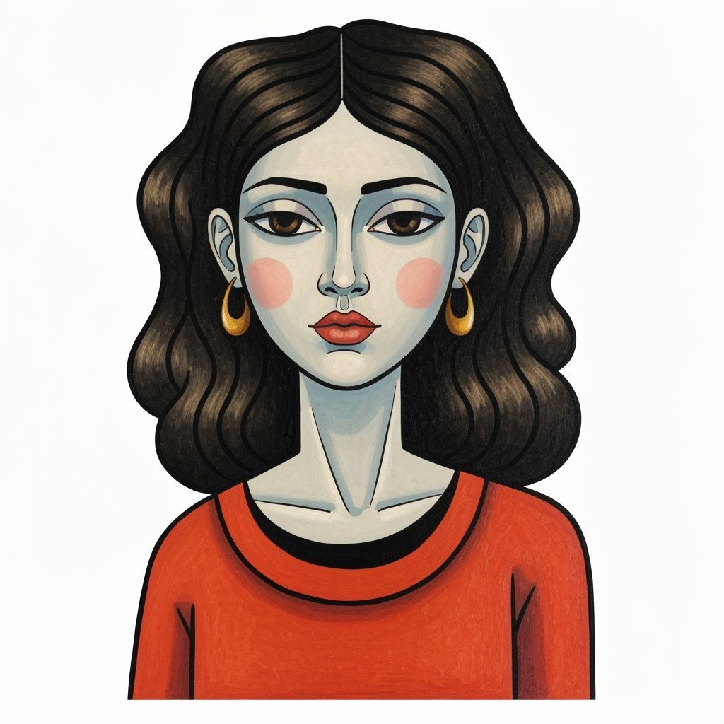 Cubist Portrait of a Young Woman