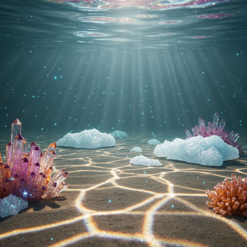 Underwater Canyon with Crystal Coral, in Ethereal Style