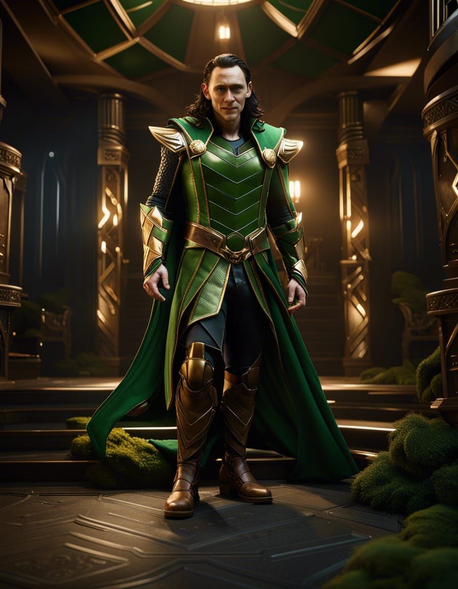 Loki in 3D Game Cinematic Style