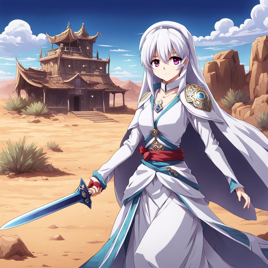 Cute Ghost Queen Training in Desert Ghost Town