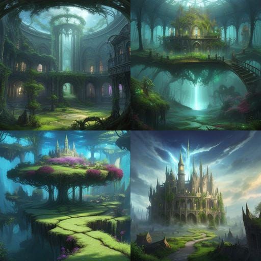 Surreal Dreamscape in Vibrant Colors